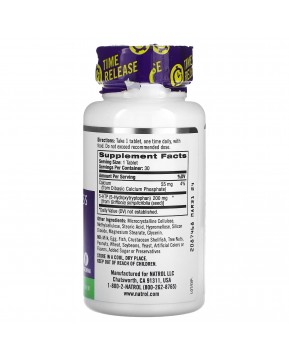 Natrol, 5-HTP, медленное высвобождение, максимальная сила, 200 мг, 30 таблеток